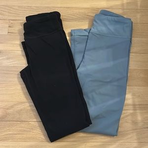 Bundle- of 2 pairs of chit chat Athleta girl leggings in size Medium/8-10